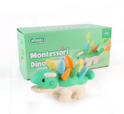 Elissio® Montessori Sensorische Dinosaurus – Fijne Motoriek