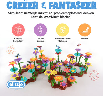 Elissio® Bloemen Bouwset – 224 Stuks