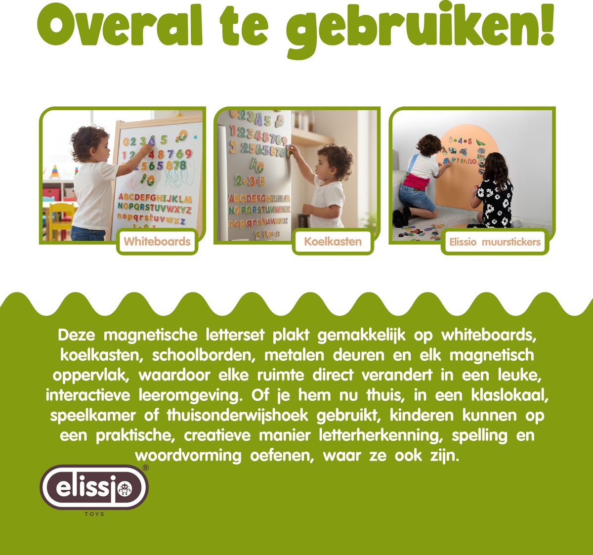 Elissio® Magnetische 3-in-1 Leer Set – 82 Stuks