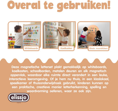 Elissio® Magnetische Dierenletters – 26 Stuks