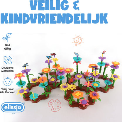 Elissio® Bloemen Bouwset – 224 Stuks