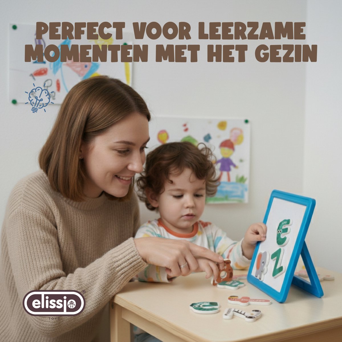 Elissio® Magnetische Dierenletters – 26 Stuks