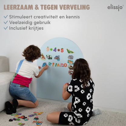Elissio® Magneticoo Muursticker Boog 100x80 cm – IJsblauw