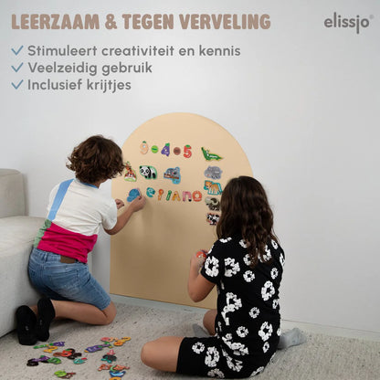 Elissio® Magneticoo Muursticker Boog 100x80 cm – Vanillegeel