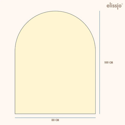 Elissio® Magneticoo Muursticker Boog 100x80 cm – Lichtgeel