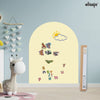 Elissio® Magneticoo Muursticker Boog 100x80 cm – Lichtgeel