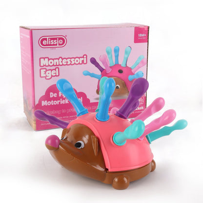Elissio® Montessori Fijne Motoriek Egel – Roze
